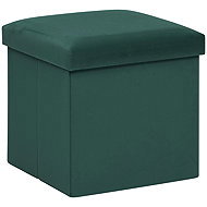 Atmosphera Stool with storage, 38 × 38 × 38 cm, green - Ottoman