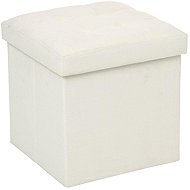 Atmosphera Stool with storage, 2in1, 38 × 38 × 38 cm, beige - Ottoman