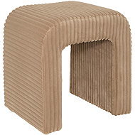 Atmosphera Chair SEVI in the shape of an arch, bouclé, height 43 cm, brown - Ottoman