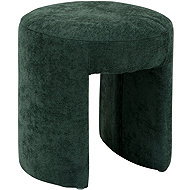 Atmosphera Upholstered arched stool JIN, diameter 38 cm, green - Ottoman