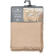 Atmosphera Cotton tablecloth with fringe Maha, linen cotton, 150 × 250 cm - Tablecloth