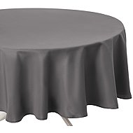 Atmosphera Tablecloth round grey 180 cm - Tablecloth