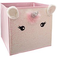 Atmosphera Toy storage box Unicorn 30 × 30 cm, pink - Storage Box