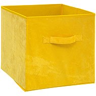 5five Velour storage box 31 cm, mustard - Storage Box