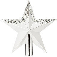 Atmosphera Christmas tree star, 22 cm, silver - Christmas Decoration