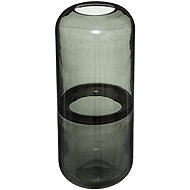 Atmosphera Glass vase, 25 cm, grey - Vase