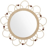 Atmosphera for kids Decorative mirror Campagne, rattan frame, diameter 38 cm - Mirror