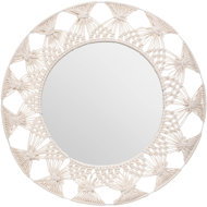 Atmosphera Round mirror Palm in macramé frame, diameter 56 cm - Mirror