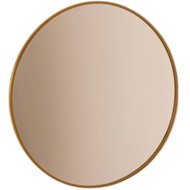 Atmosphera Round mirror in metal frame, diameter 38 cm, brown frame - Mirror