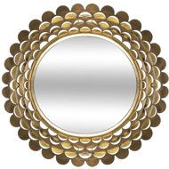 Atmosphera Golden glamour mirror, metal frame, diameter 91 cm - Mirror
