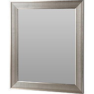 Home Styling Collection Wall mirror in metal frame, 49,5 × 2,2 × 59,5 cm, silver - Mirror