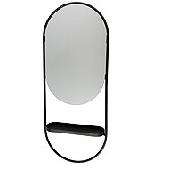 4Living, Oval wall mirror with shelf - Mirror