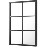 Giftdecor Rectangular mirror with partitions, 71 × 49 cm, black - Mirror