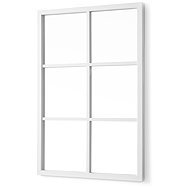 Giftdecor Rectangular mirror with partitions, 71 × 49 cm, white - Mirror