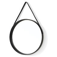 Giftdecor Decorative hanging mirror, diameter 53 cm, black - Mirror