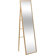5five Simply Smart Large floor mirror in bamboo frame, 41 × 160 cm - Mirror