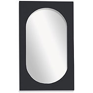 Factory Oval mirror with thick frame, 43 × 73 cm, Moka, black - Mirror
