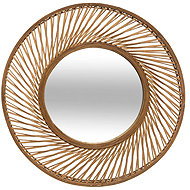 Atmosphera Round mirror, bamboo frame, diameter 72 cm - Mirror