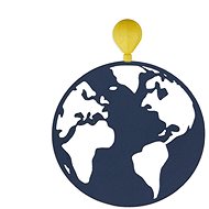 Balvi Bookmark Globetrotter 27402 blue - Bookmark