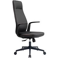 HOMEPRO Talia, schwarzes Ökoleder - Bürosessel