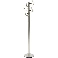 ARTIUM Standing coat rack ELIAS, height 175 cm, stainless steel - Coat Hanger