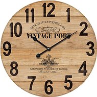 Nástěnné hodiny dřevěné, průměr 58 cm - Wall Clock