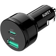 Aukey Adaptive USB-C Charge 2.0 2-Port Car Charger - Autós töltő