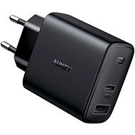 Aukey Swift Series 32W 2-Port USB + USB-C PD Charger Black - Töltő adapter