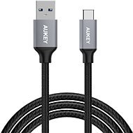 Aukey CB-CD2 1m USB-C to USB 3.0 Quick Charge 3.0 High Performance Nylon Braided Cable - Data Cable