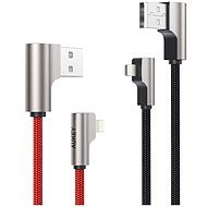 Aukey CB-AL01 2m Right Angle Lightning Cable - 2 Pack - Data Cable