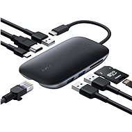 Aukey CBC71 8-in-1 USB C Hub with Ethernet Port, 4K USB C to HDMI - USB Hub
