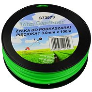 GEKO Mower string green reinforced, 3,0mm, 100m, star profile, nylon - Trimmer Line