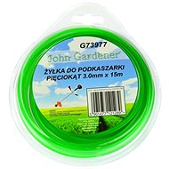 GEKO Mower string green reinforced, 3.0mm, 15m, star profile, nylon - Trimmer Line