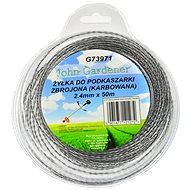 GEKO Reinforced mower string, 2.4mm, 50m, corrugated profile, nylon - Trimmer Line