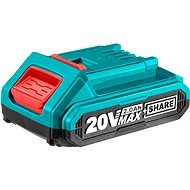 TOTAL-TOOLS Cordless battery, 20V Li-ion, 2000mAh, industrial - Rechargeable Battery for Cordless Tools