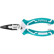 TOTAL-TOOLS Half-round straight pliers, 160mm, industrial - Half-Round Pliers