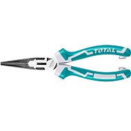 TOTAL-TOOLS Half-round straight pliers, 200mm, industrial - Half-Round Pliers