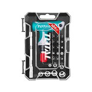 TOTAL-TOOLS Ratchet Screwdriver with T-handle and Tips, Set of 24 pcs - Screwdriver