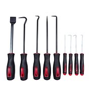 QUATROS Set for removing gaskets, seals - 9 pcs of hooks, tips, scrapers - Installation Kit
