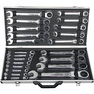GEKO 22-Piece Flexible Head Ratchet Spanner Set, 6-32mm - Wrench Set