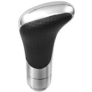 4CARS Gear lever handle black-silver anatomical - Gear Stick