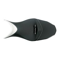 SHAD Comfort saddle black / white, white seams - Motorbike Seat