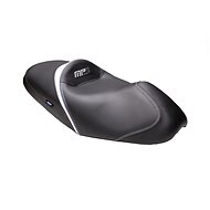 SHAD Comfort Seat black/white, gray/blue seams for PIAGGIO/VESPA MP3 250 (2009-2013) - Motorbike Seat