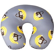 Walser Monkey travel/neck pillow grey (from 5 years) - polyester - Travel Pillow