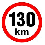 AGADOS Sticker 130 km - Speed Limit Sticker