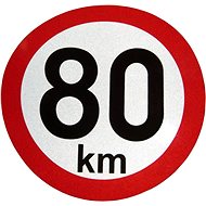 AGADOS Sticker 80 km reflective - Speed Limit Sticker