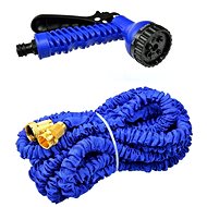 GEKO Garden Hose Shrink Hose, 5m-15m, 7 functions, double braid - Expandable Garden Hose