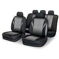 COMPASS Seat covers set 9pcs POLY grey AIRBAG - Car Seat Covers
