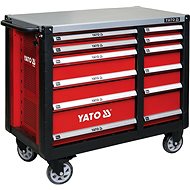 YATO Mobile workshop cabinet 6+6 drawers red - Tool trolley