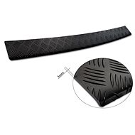 AVISA Profiled ALU rear door sill cover (black - grooved) for Opel Vivaro C, from r. v. 2019 - Boot Edge Protector